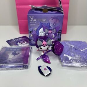 Sanrio Kuromi Dream Rose Garden Series Blind Box Mini Figure With Display Case